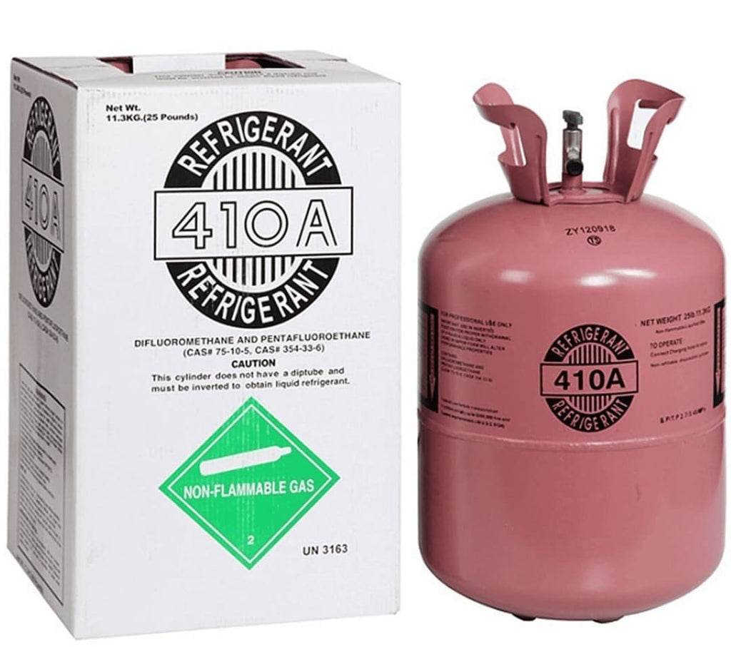 25lb R-410A Refrigerant, Virgin Sealed, HVAC Use